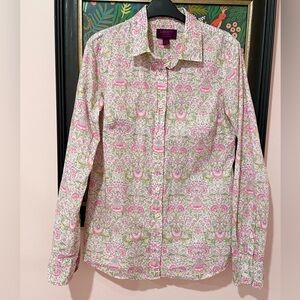💐 J Crew x Liberty floral paisley perfect shirt 00